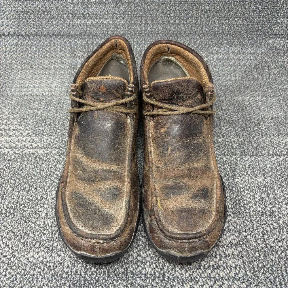Justin Cappie 232 Mens 9.5M Work Shoes Oil Slip Resistant Leather Chukka Boots